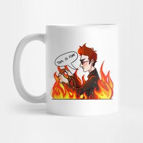 Pixxa Good Omens Crowley Kupa Bardak