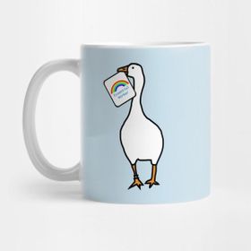 Pixxa Goose Steals Adam Essential Worker Rainbow Card Kupa Bardak