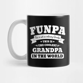 Pixxa Grandpa Gift - Funpa Fathers Day 2018 Funny Saying Kupa Bardak