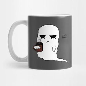 Pixxa Grumpy Coffee Ghost Kupa Bardak