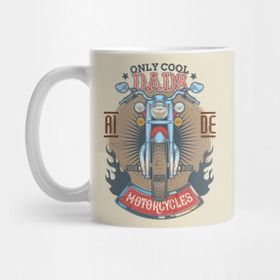 Pixxa Grunge Cool Dads Motorcycles Bıker Dad Father's Day Kupa Bardak