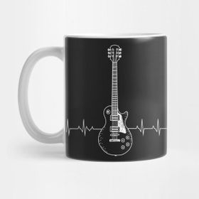 Pixxa Guitar Heartbeat Kupa Bardak