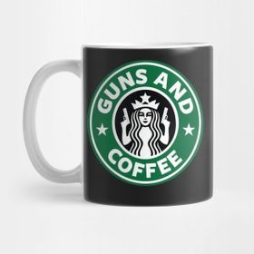 Pixxa Guns And Coffee Kupa Bardak
