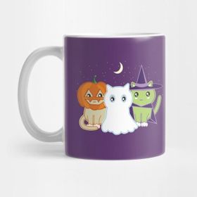 Pixxa Halloween Kitties Kupa Bardak