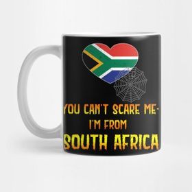 Pixxa Halloween South African Saffa You Cant Scare Me Funny Kupa Bardak