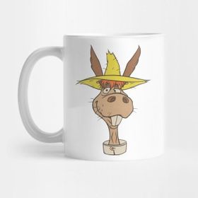Pixxa Hee Haw Donkey Vintage Screenprint Country Music Mascot Kupa Bardak