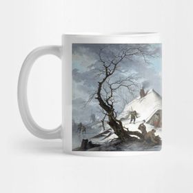 Pixxa Hendrik Meyer A Winter Scene Kupa Bardak