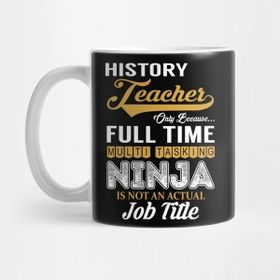 Pixxa History Teacher Multi Tasking Nınja Kupa Bardak
