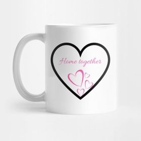 Pixxa Home Together Saying With Hearts Kupa Bardak
