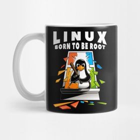 Pixxa I Am Root Linux Funny Programming Quote Kupa Bardak