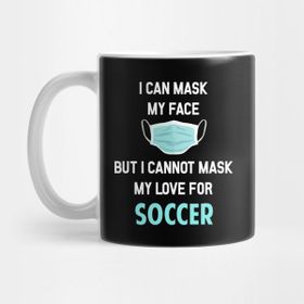 Pixxa I Can Mask My Face Soccer Football Kupa Bardak