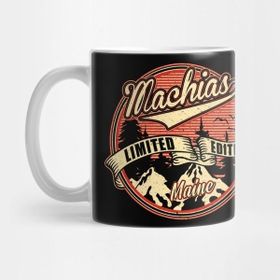 Pixxa I Love Machias Maine Retro Vintage Limited Edition Kupa