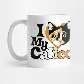Pixxa I Love My Calico Kupa Bardak