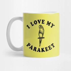 Pixxa I Love My Parakeet Kupa Bardak