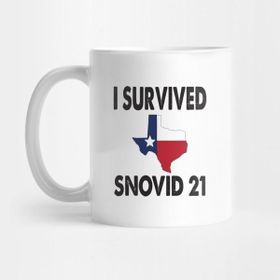 Pixxa I Survived Snovid 2021 Texas Strong Kupa Bardak