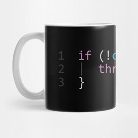 Pixxa If (!coffee) Throw Error() Kupa Bardak