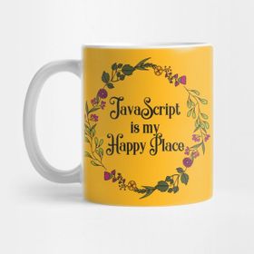 Pixxa Javascript Is My Happy Place Programlama Kupa Bardak