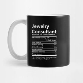 Pixxa Jewelry Consultant T Shirt Nutrition Factors Gift Item Tee Kupa Bardak