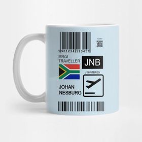 Pixxa Johannesburg South Africa Travel Ticket Kupa Bardak