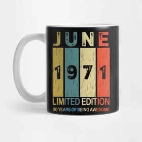 Pixxa June 1971 Limited Edition 50 Years Of Being Awesome Kupa Bardak