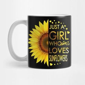Pixxa Just A Girl Who Loves Sunflowers Kupa Bardak