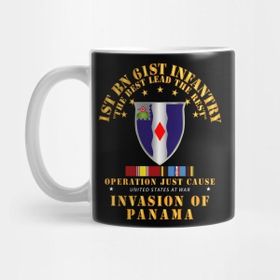 Pixxa Just Cause - 1st Bn 61ST Infantry W Svc Ribbons Wo Ds Kupa Bardak