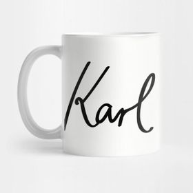Pixxa Karl Marx Signature Kupa Bardak