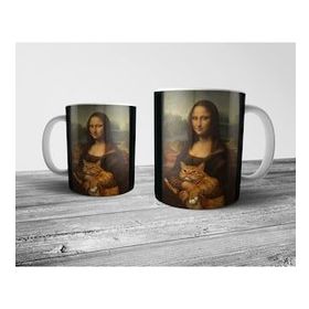Pixxa Kedili Mona Lisa Kedi Kupa Bardak