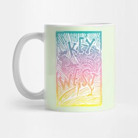 Pixxa Key West Rainbow Pirate Rooster Kupa Bardak