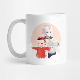 Pixxa Klee ve Albedo Genshin Impact Kupa Bardak