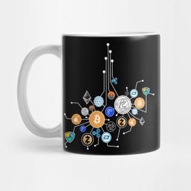 Pixxa Kripto Bitcoin Eteryum Kupa Bardak