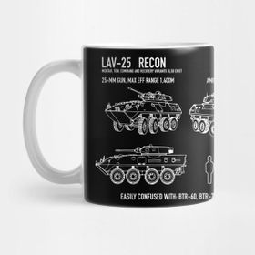 Pixxa Lav-25 Light Armored Vehicle Usmc Blueprint Kupa Bardak