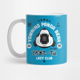 Pixxa Lazy Club Yawning Panda Kupa Bardak