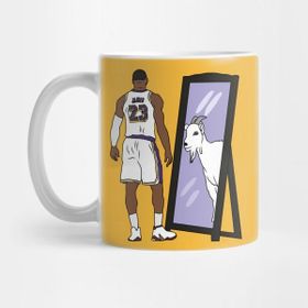 Pixxa Lebron James Mirror Goat Lakers Kupa Bardak