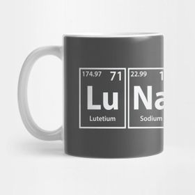 Pixxa Lunatic (Lu-Na-Ti-C) Periodic Elements Spelling Kupa Bardak