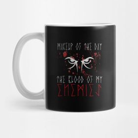 Pixxa Makeup Of The Day The Blood Of My Enemies | White Font Kupa Bardak
