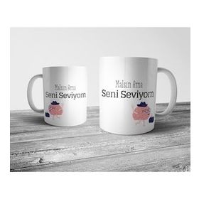 Pixxa Malsın Ama Seni Seviyom Kupa Bardak