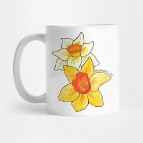 Pixxa March Birth Flowers Daffodils Kupa Bardak