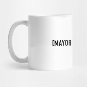 Pixxa Mayor Of Nothing Black Logo Kupa Bardak