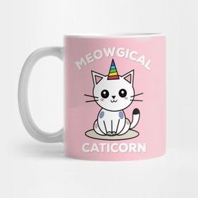 Pixxa Meowgical Caticorn Cat Unicorn Kittycorn Kupa Bardak