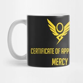 Pixxa Mercy Overwatch Certificate Of Appreciation Kupa Bardak
