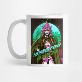 Pixxa Mereoleona Vermillion Black Clover Anime 80S Retrowave Kupa Bardak