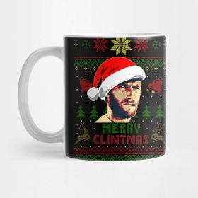 Pixxa Merry Clintmas Clint Eastwood Christmas Kupa Bardak