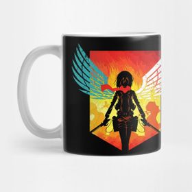 Pixxa Mikasa Ackerman Attack On Titan Kupa Bardak