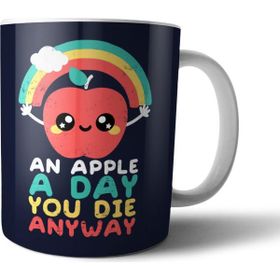 Pixxa Model 1 An Apple A Day You Die Anyway Kupa Bardak