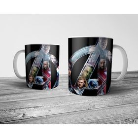 Pixxa Model 1 Avengers Yenilmezler Logo Kupa Bardak