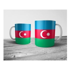 Pixxa Model 1 Azerbaycan Bayrağ Kupa Bardak