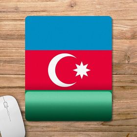 Pixxa Model - 1 Azerbaycan Bayrağı - Azərbaycan Bilek Destekli Mouse Pad