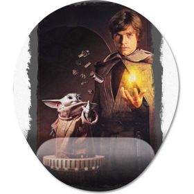 Pixxa Model - 1 Baby Yoda ve Luke Skywalker Bilek Destekli Mouse Pad