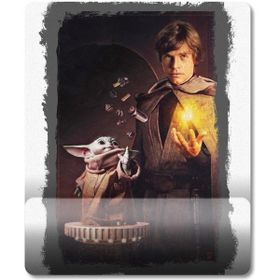 Pixxa Model - 1 Baby Yoda ve Luke Skywalker Bilek Destekli Mouse Pad
